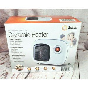 White Soleil MH-08M 250 Watt Personal Electric Ceramic Space Desktop Heater